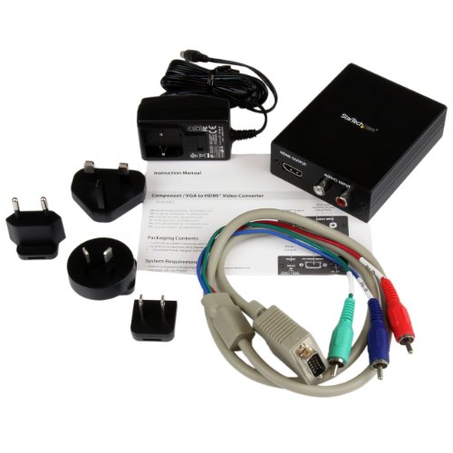 Component / VGA Video and Audio to HDMI Converter - PC to HDMI - 1920x1200