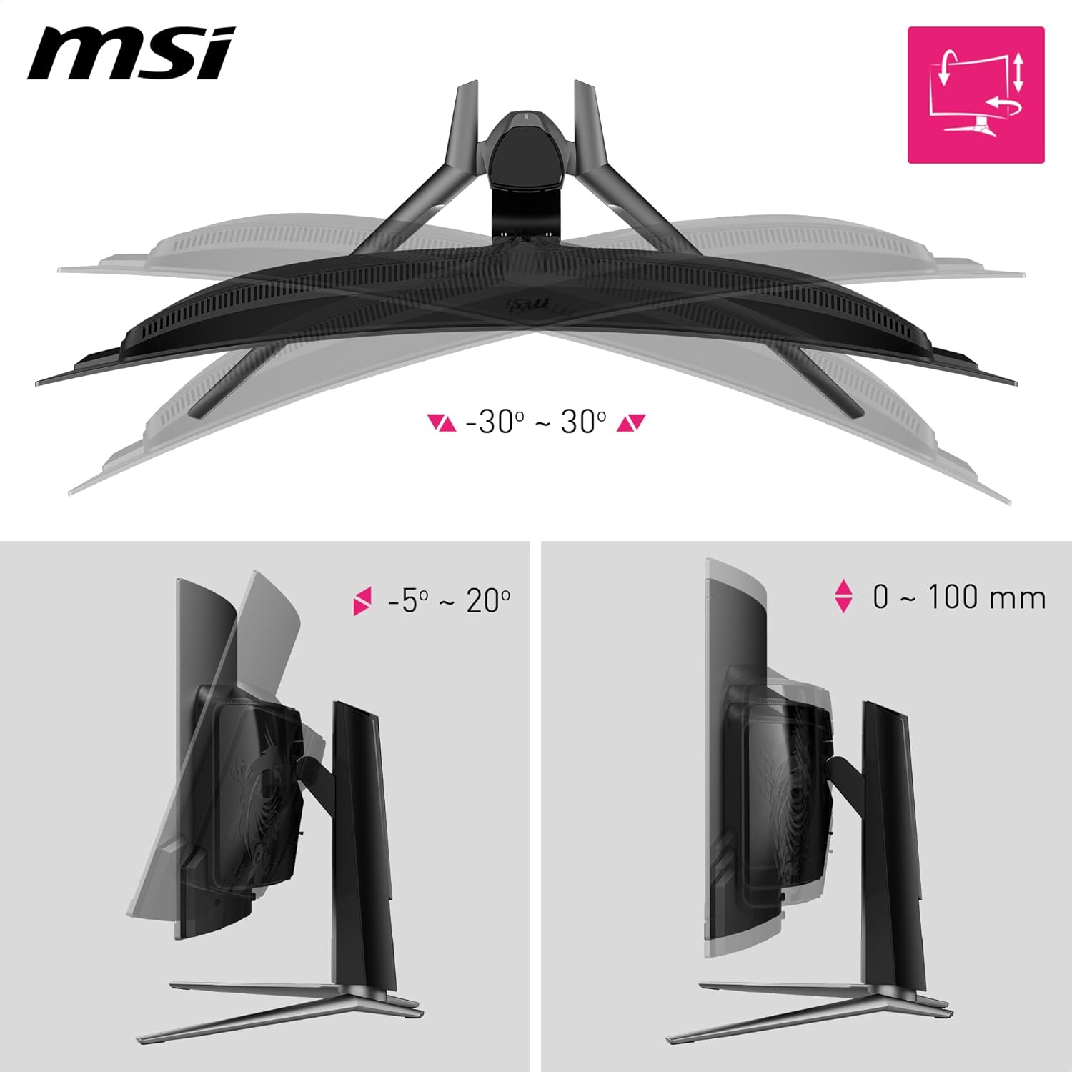 MSI MPG 341CQPX QD-OLED 34 Inch UWQHD Curved Gaming Monitor