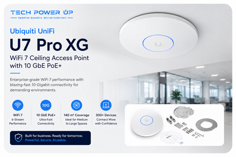 Ubiquiti UniFi U7 Pro XG WiFi 7: 10 GbE Access Point Guide