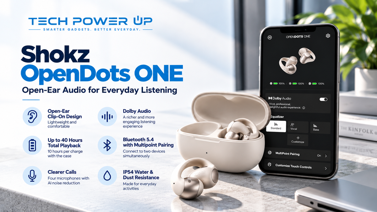 Shokz OpenDots ONE Review: Grey Open-Ear Earbuds for Everyday Listening