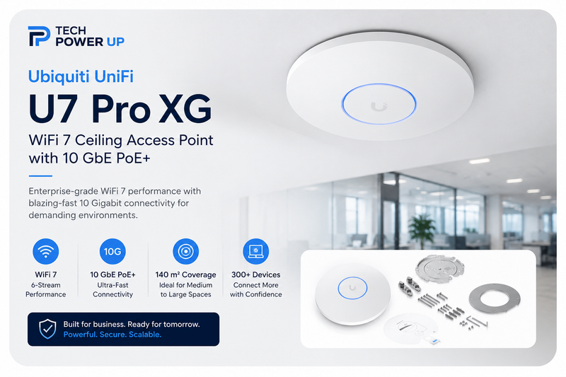 Ubiquiti UniFi U7 Pro XG WiFi 7: 10 GbE Access Point Guide