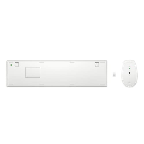 HP 650 Wireless Keyboard and Mouse Combo White Wireless Desktop Set