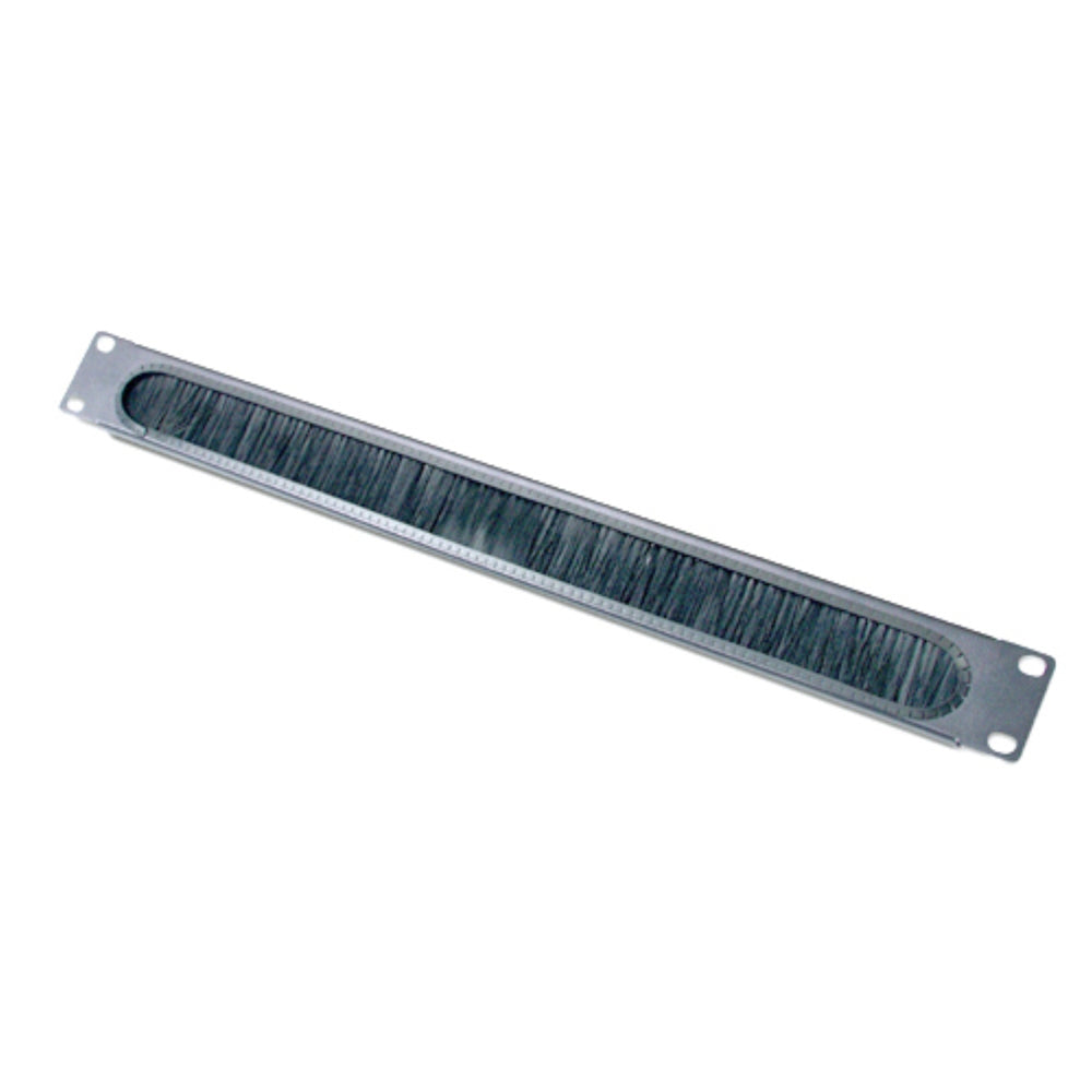 Horizontal Cable Organizer 1U with brush strip