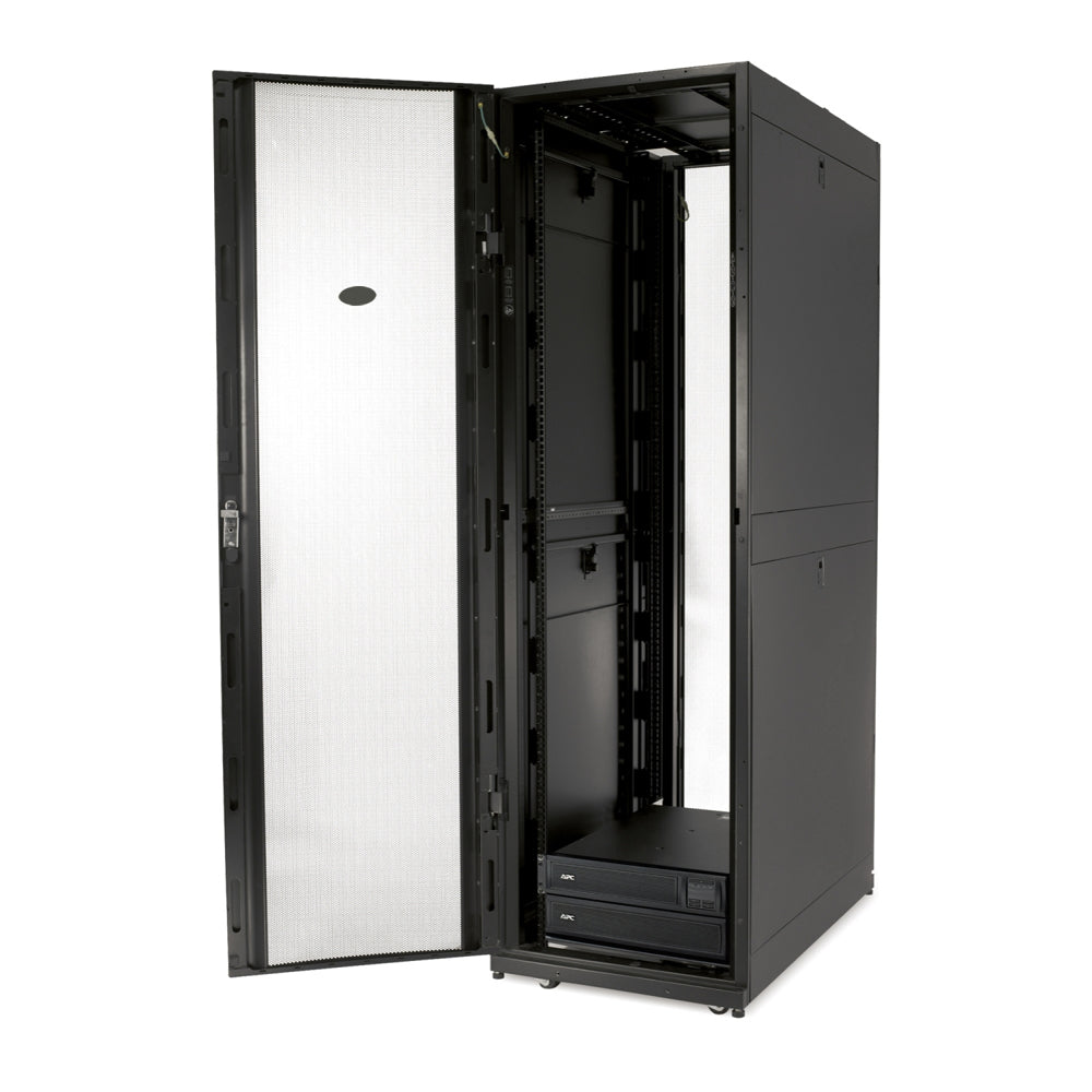 APC NetShelter SX 42U Enclosure with Doors and Side Panels, TAA Compliant, Black
