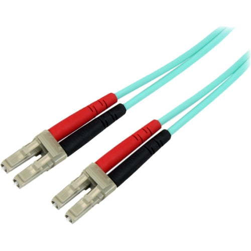 2m 10 Gb Aqua MM Fiber Patch Cable LC/LC