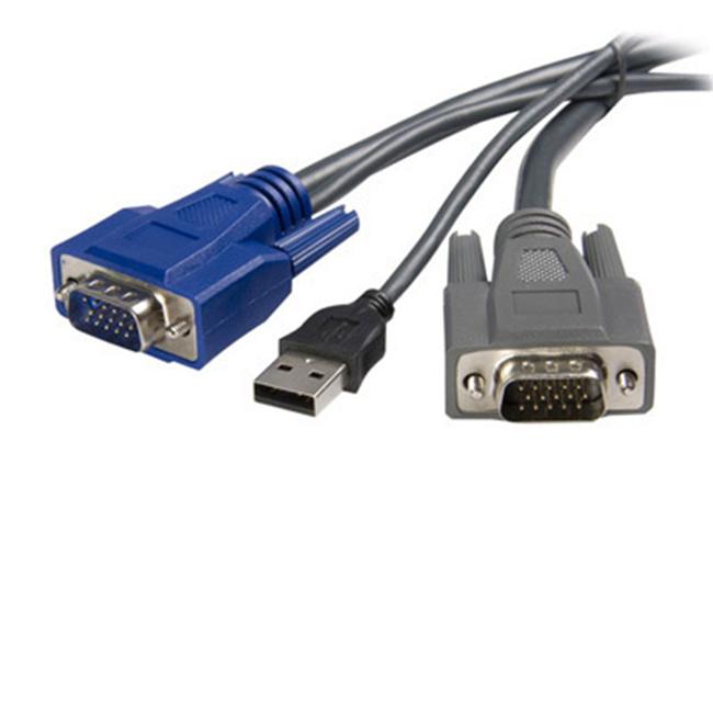 1.5m Ultra-Thin USB VGA 2-in-1 KVM Cable