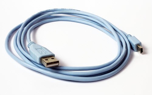 Console Cable 6 ft with USB Type A and Mini-b