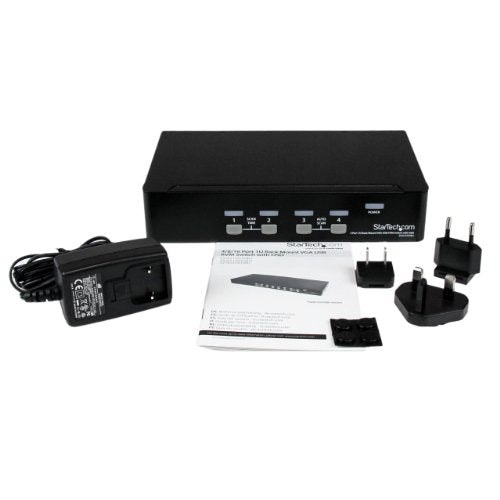 4 Port 1U Rackmount USB KVM Switch