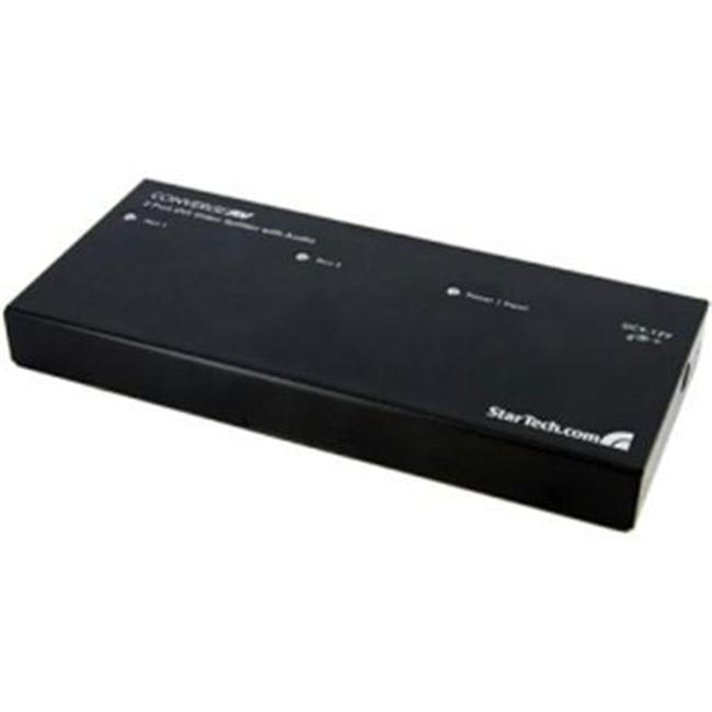 2 Port DVI Video Splitter with Audio