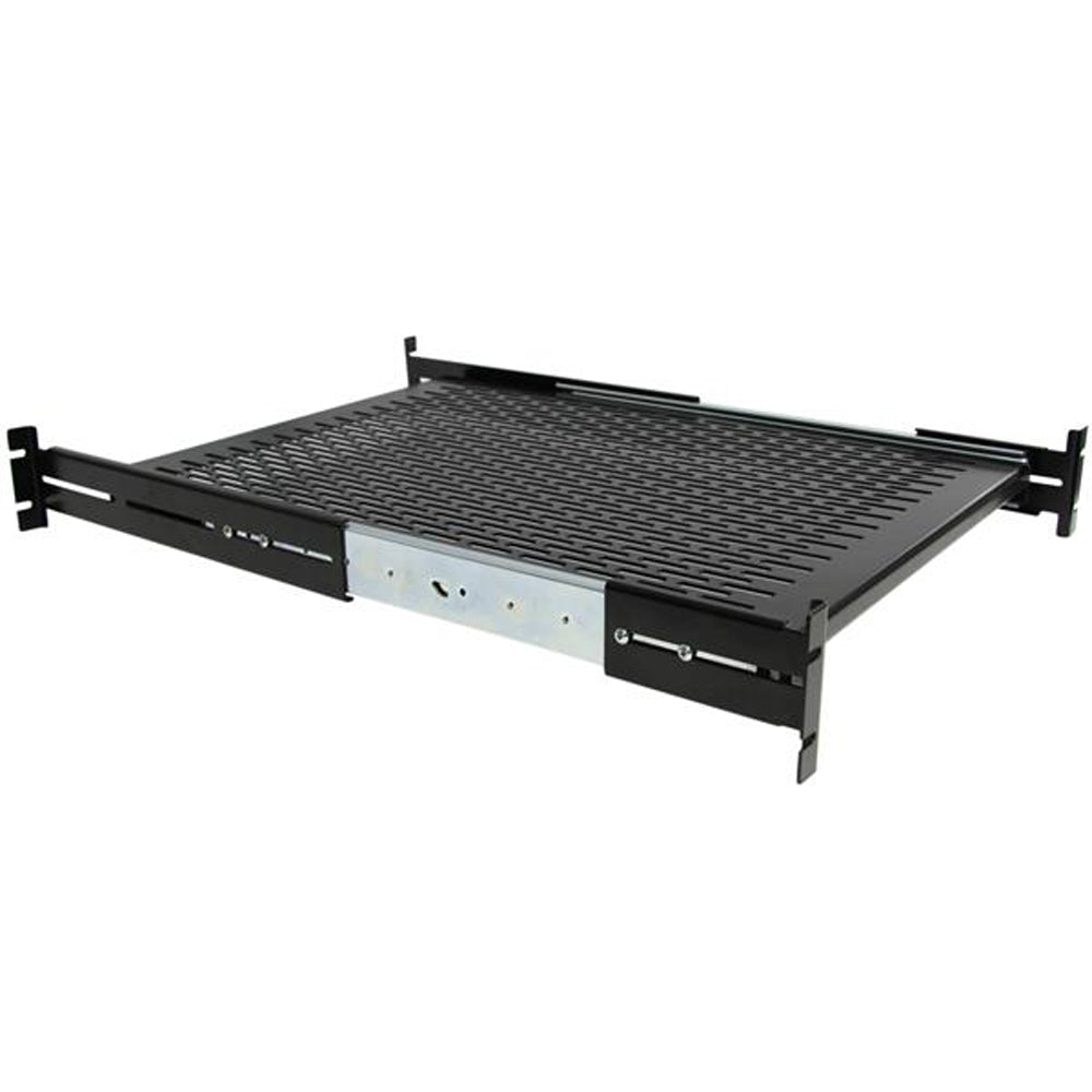 2U Sliding Vented Rack Mount Shelf
