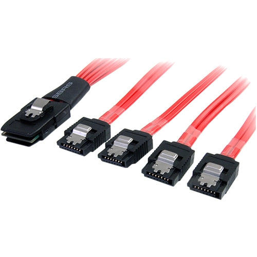 SAS Cable SFF-8087 to 4x Latching SATA