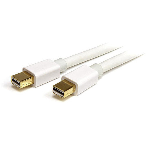 2m 6 ft White Mini DisplayPort Cable M/M