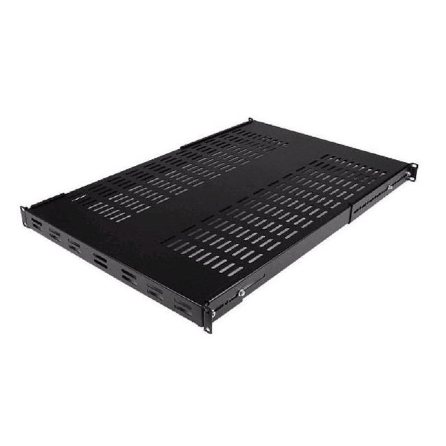 1U Adjustable Vented Rack Mount Shelf