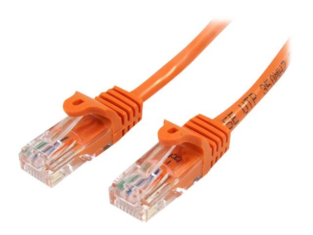 5m Orange Snagless Cat5e Patch Cable