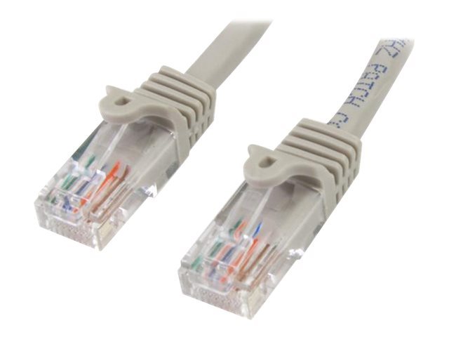 0.5m Gray Snagless Cat5e Patch Cable