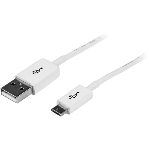 0.5m White Micro USB Cable A to Micro B