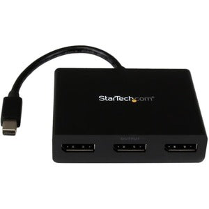 StarTech 20 Pin Mini DisplayPort Male to 3x 20 Pin DisplayPort Female MST Hub