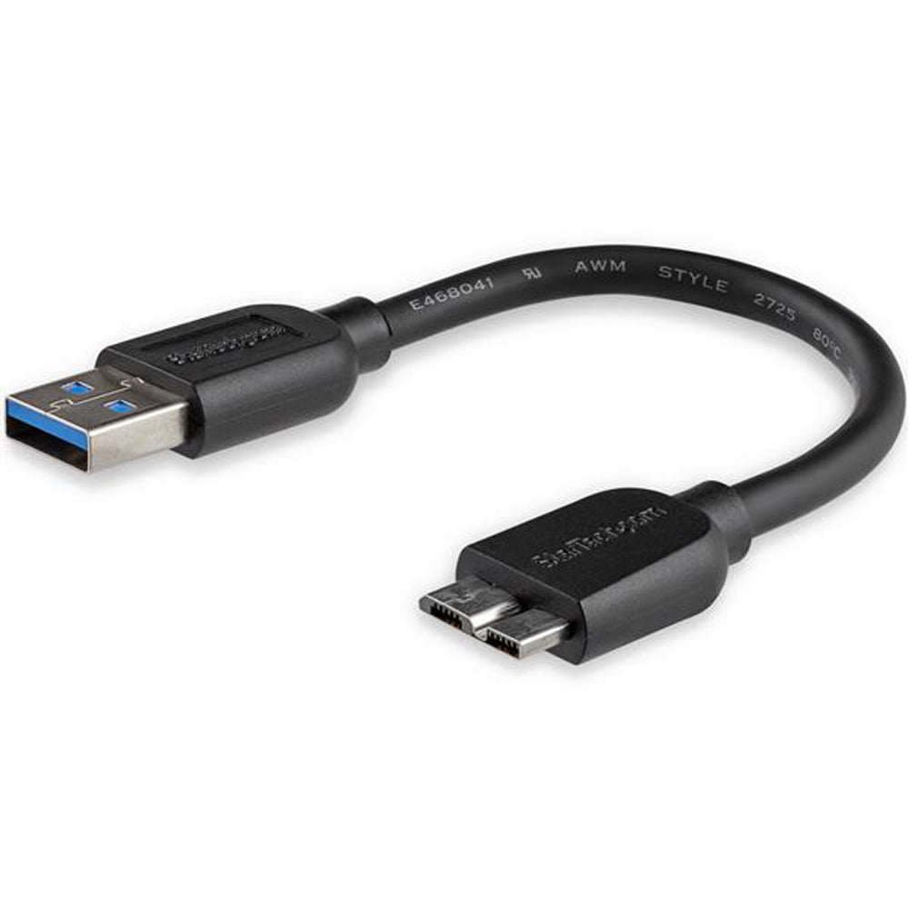 15cm 6in Slim USB3.0 Micro B Cable