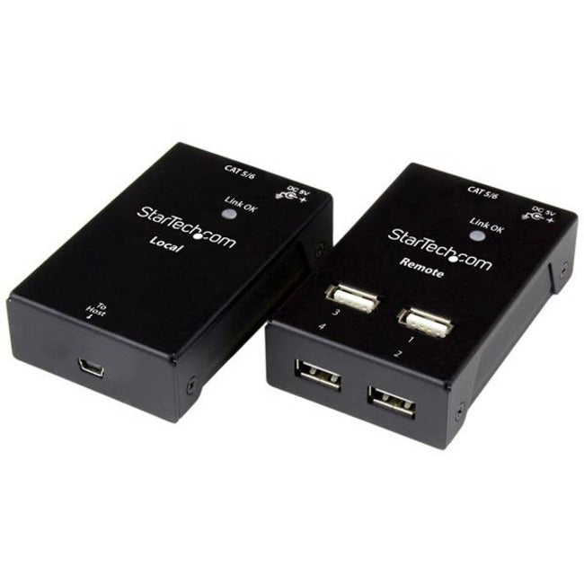 4 Port USB 2.0-Over-Cat5-or-6 Extender