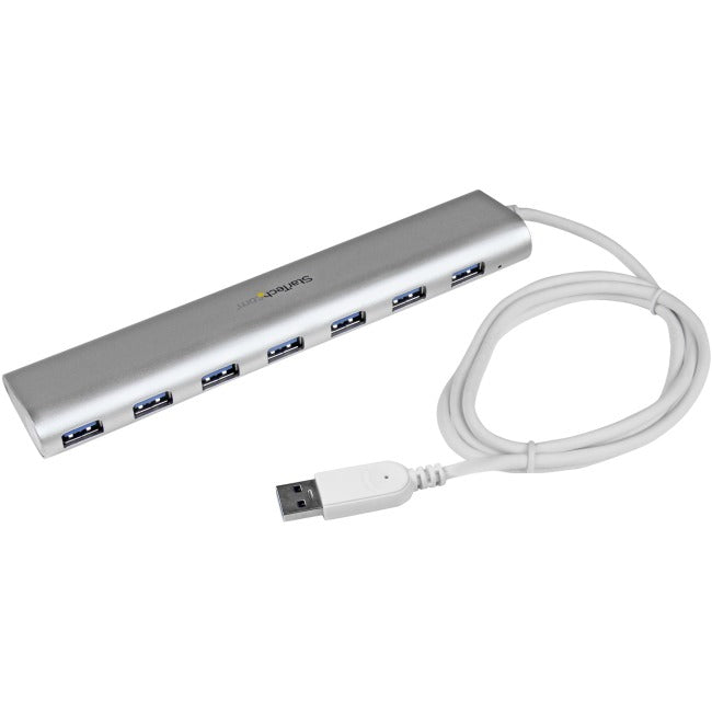 7 Port Compact USB 3.0 Hub - Aluminum
