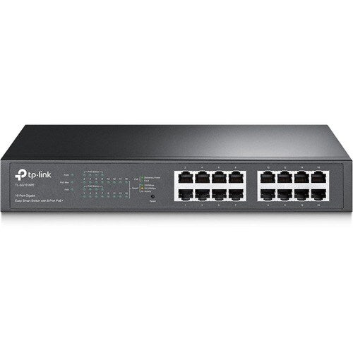 TP-Link TL-SG1016PE 16 Ports Manageable Ethernet Switch - Gigabit Ethernet - 10/100/1000Base-T - 2 Layer Supported - 14.70 W Power Consumption