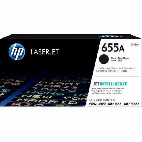HP 655A Black Original LaserJet Toner Cartridge (CF450A)
