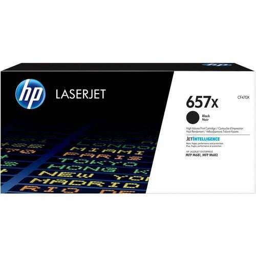 HP 657X High Yield Black Original LaserJet Toner Cartridge (CF470X)