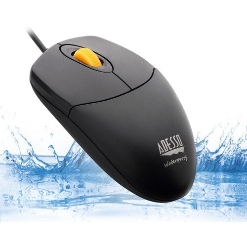 ADESSO iMouse W3 Waterproof Antimicrobial Mouse with Magnetic Scroll Wheel