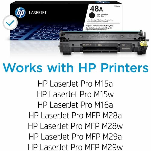 HP 48A Black Original LaserJet Toner Cartridge (CF248A)