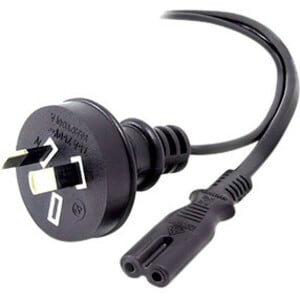 ALOGIC 0.5m Aus 2 Pin Mains Plug to IEC C7 - Male to Female