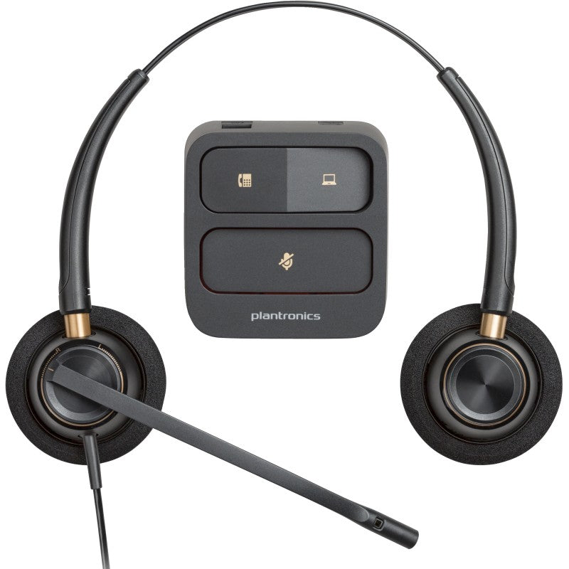 HP Poly Encorepro 520 Wired Stereo Headset Black