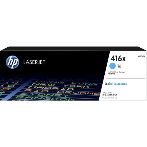 HP 416X Cyan Original LaserJet Toner Cartridge (W2041X)