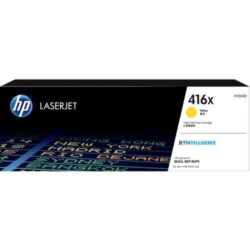 HP 416X Yellow Original LaserJet Toner Cartridge (W2042X)