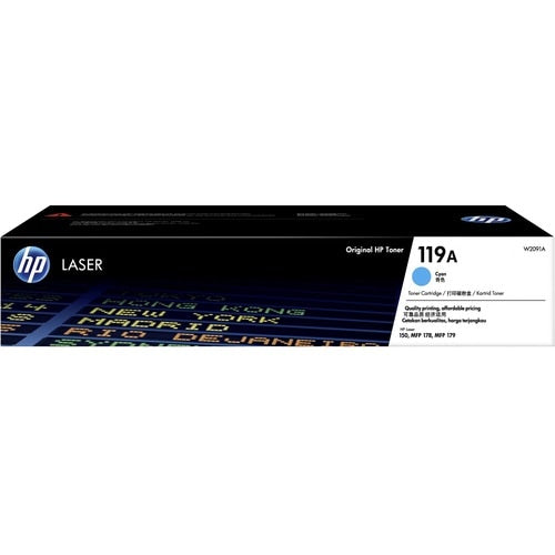 HP 119A Cyan Original Laser Toner Cartridge (W2091A)