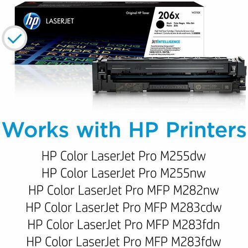 HP 206X Black Original LaserJet Toner Cartridge (W2110X)