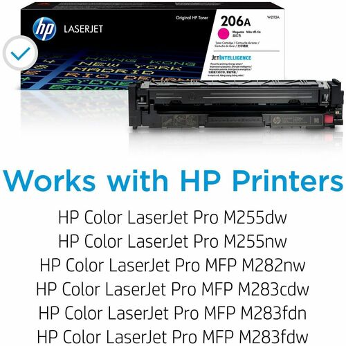 HP 206A Magenta Original LaserJet Toner Cartridge (W2113A)