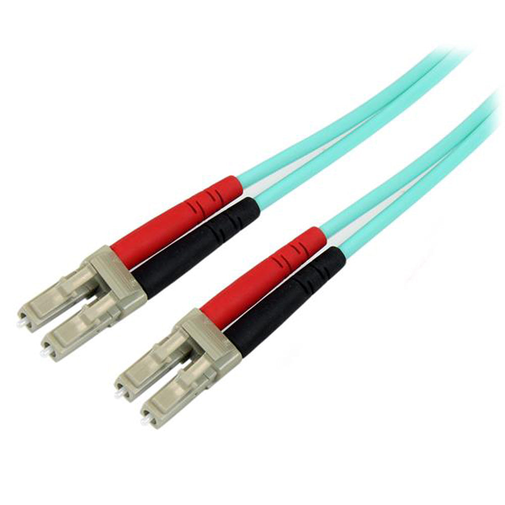 1M 10 GB AQUA FIBER PATCH CABLE LC/SC