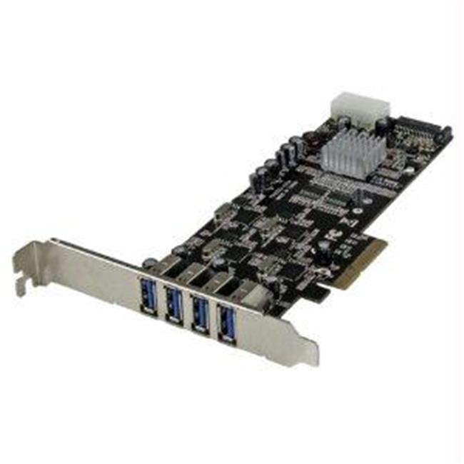 4 Port Quad Bus PCIe USB 3 Card w/ UASP