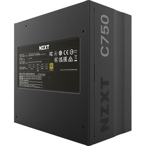 NZXT PA-7G1B ATX12V/EPS12V Modular Power Supply - 750 W - Internal - 120 V AC, 230 V AC Input - 3.3 V DC @ 22 A, 5 V DC @ 22 A, -12 V DC @ 0.3 A, 5 V DC @ 3 A, 12 V DC @ 62.5 A Output - 1 +12V Rails - 1 Fan(s)