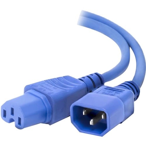 ALOGIC 0.5m IEC C14 to IEC C15 High Temperature - Male to Female - BLUE