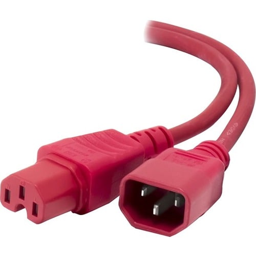 ALOGIC 0.5m IEC C14 to IEC C15 High Temperature - Male to Female - Red