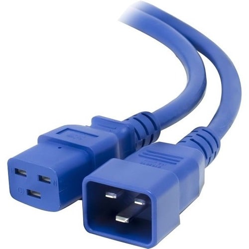 ALOGIC 0.5m IEC C19 to IEC C20 Power Extension Cable - Male to Female Cable - Blue