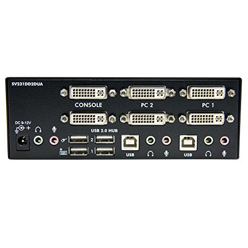 2 Port Dual DVI USB KVM Switch