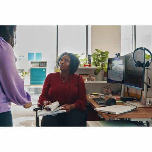 HP Poly Blackwire 3320 USB-C Wired Stereo Headset with USB-A Adapter, Microsoft Teams Certified (8X220AA)