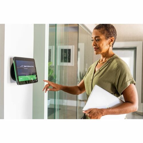HP Poly TC10 Touch Controller Black Video Conferencing Room Scheduler & Meeting Controller