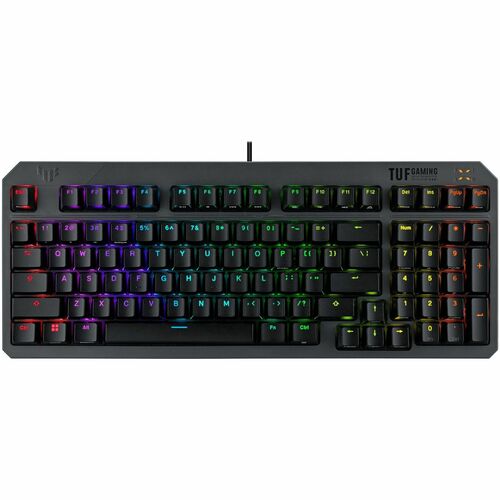 ASUS TUF Gaming K3 Gen II Optical-Mechanical RGB Keyboard – 97-Key Compact Layout, IP57 Waterproof, Silicone Gasket Mount, Detachable Top Plate, Aura Sync
