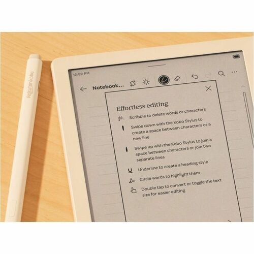 Kobo Stylus 2 Digital Pen for Kobo eReaders with Replaceable Tip - White