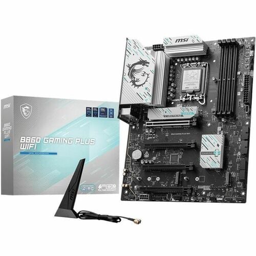 MSI B860 Gaming Plus WiFi Motherboard – LGA 1700, DDR4/DDR5 Compatible