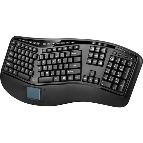ADESSO Tru-Form Media 4500 2.4GHz Wireless Ergonomic Touchpad Keyboard