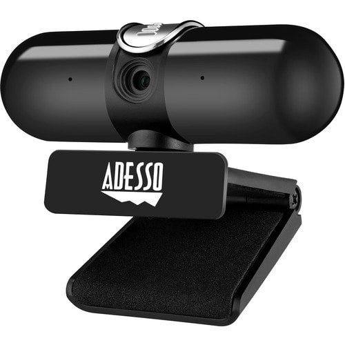 ADESSO CyberTrack H7 2K QUAD HD Webcam with Autofocus Built-In Dual Microphones Tripod-Ready Clip and Privacy Shutter